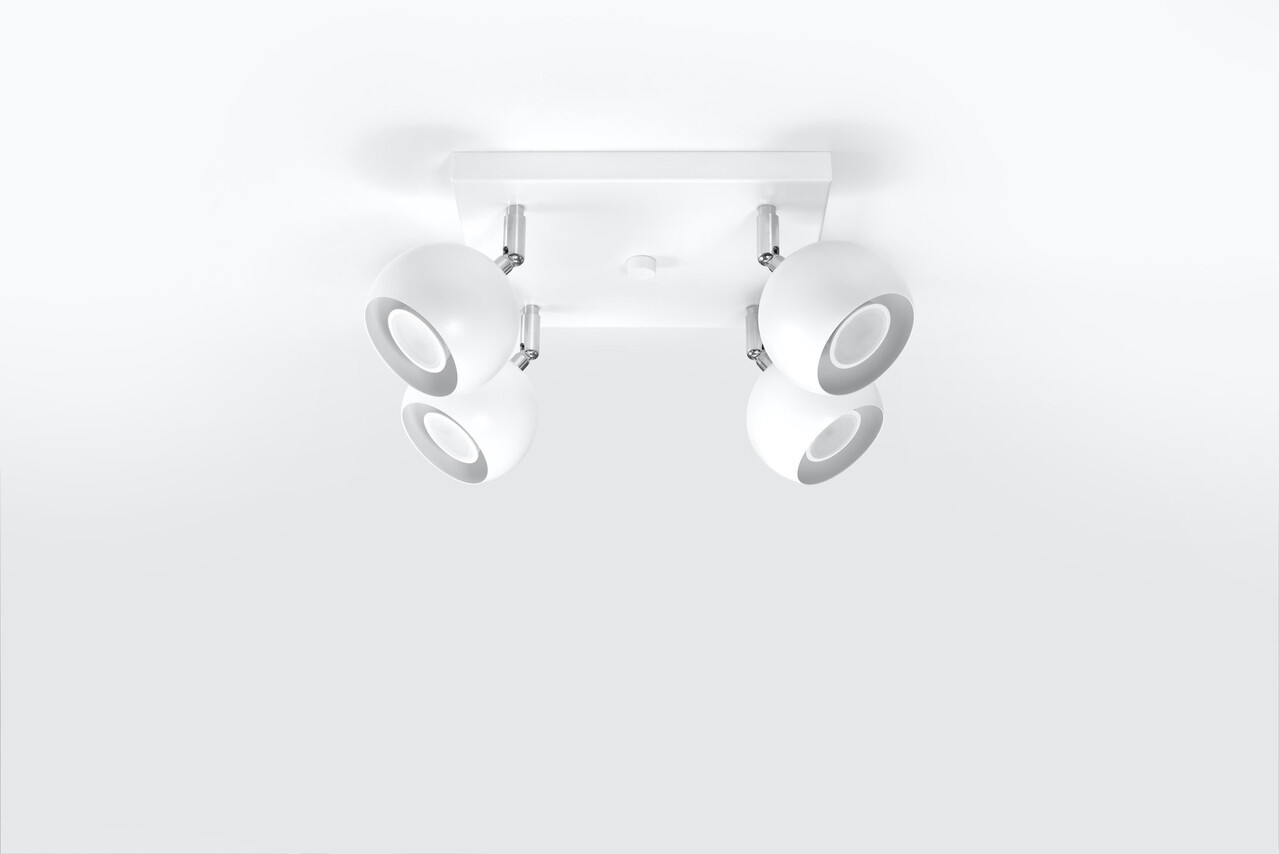 Sollux Lighting Loftspot OCULAR 4 hvid