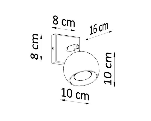 Sollux Lighting Væglampe OCULAR sort Sollux Lighting Væglampe OCULAR sort