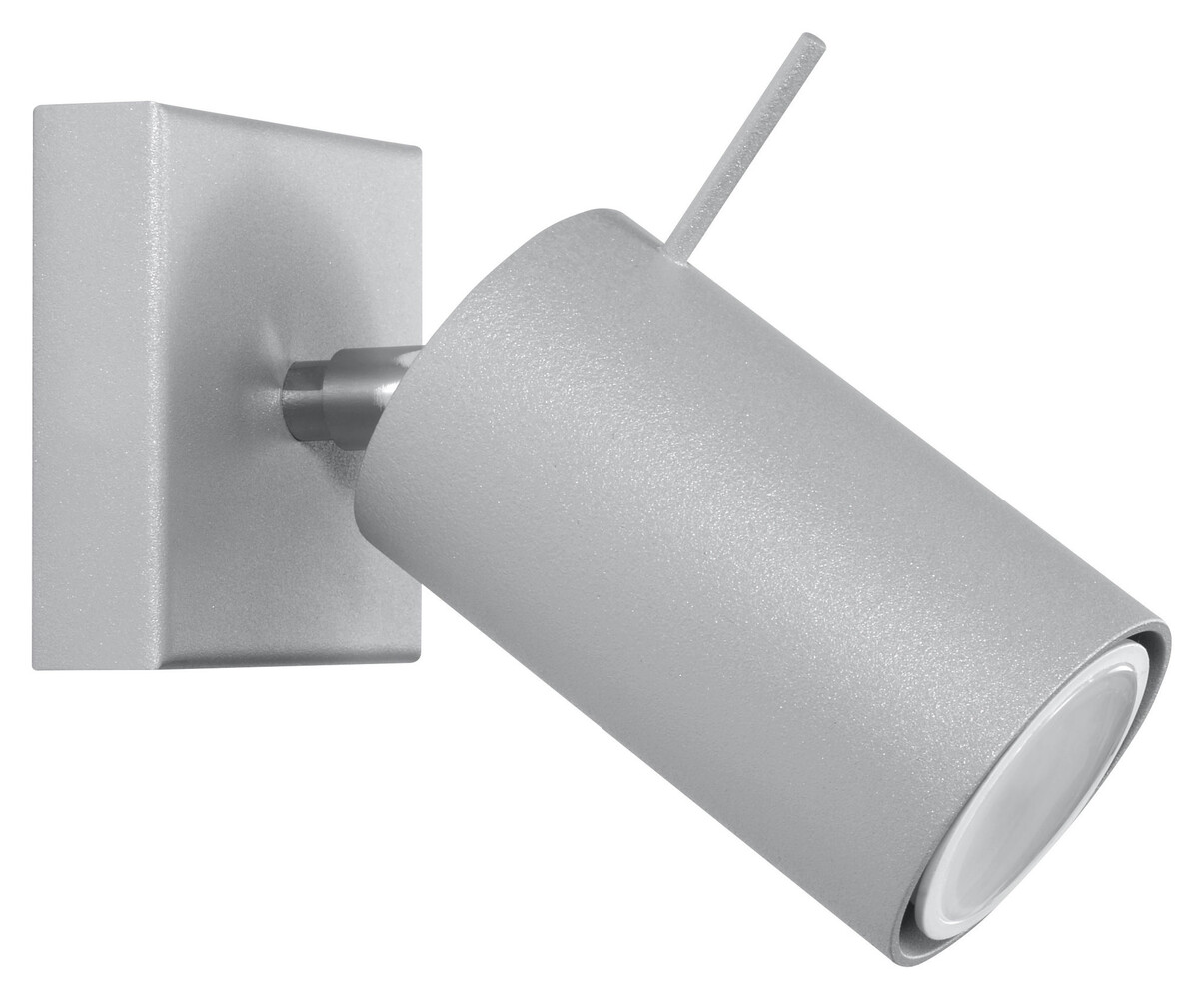 Sollux Lighting Væglampe RING 1 grå