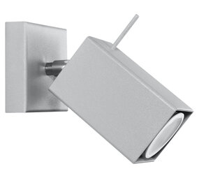 Sollux Lighting Væglampe MERIDA 1 grå