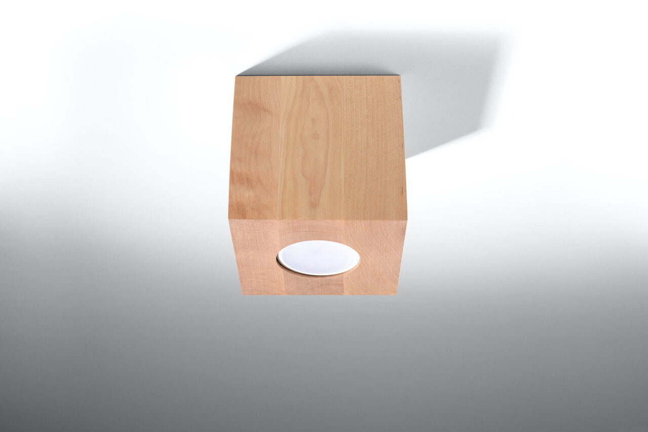 Sollux Lighting Loftspotlight QUAD naturtræ Sollux Lighting Loftspotlight QUAD naturtræ