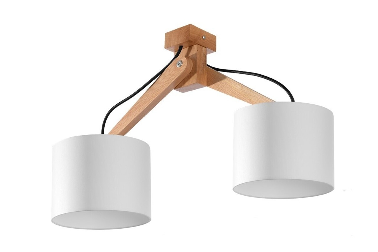 Sollux Lighting Loftspot LEGNO 2 naturtræ Sollux Lighting Loftspot LEGNO 2 naturtræ