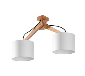 Sollux Lighting Loftspot LEGNO 2 naturtræ Sollux Lighting Loftspot LEGNO 2 naturtræ