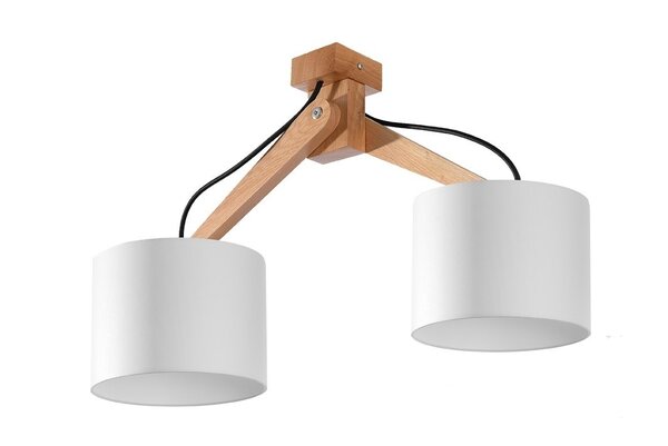 Sollux Lighting Loftspot LEGNO 2 naturtræ Sollux Lighting Loftspot LEGNO 2 naturtræ