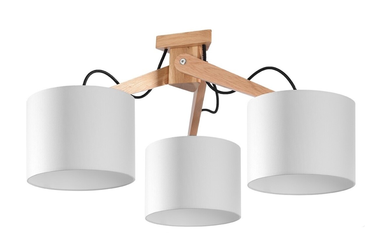 Sollux Lighting Loftspot LEGNO 3 naturtræ Sollux Lighting Loftspot LEGNO 3 naturtræ