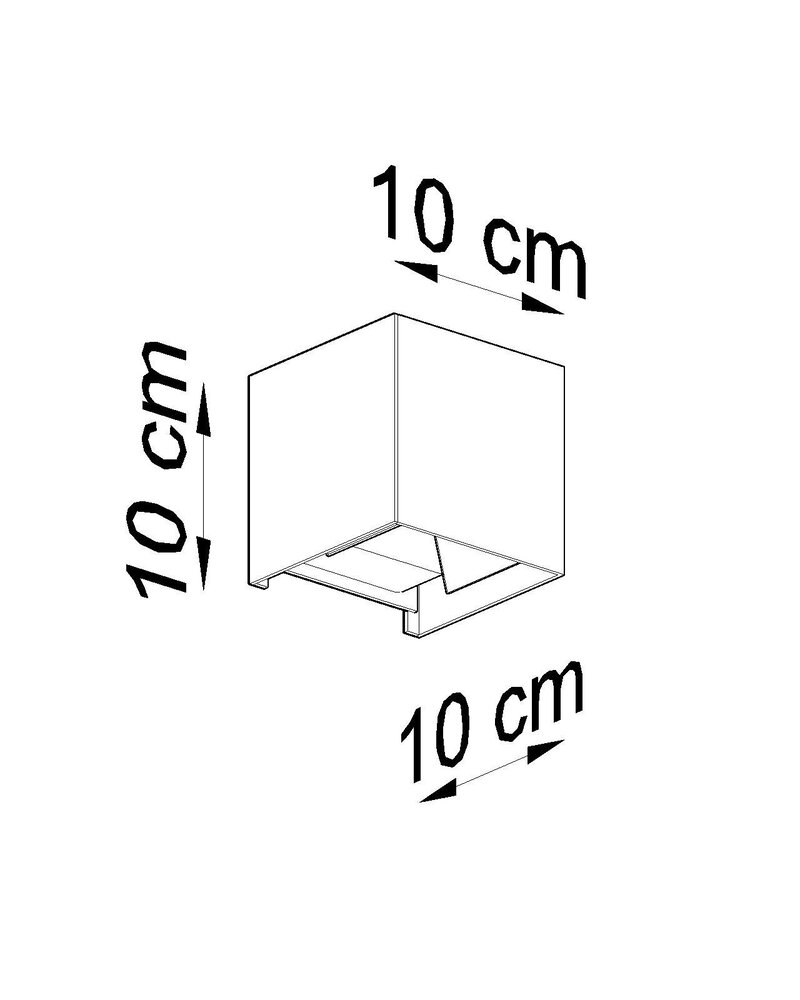Sollux Lighting Væglampe LUCA hvid LED IP54 Sollux Lighting Væglampe LUCA hvid LED IP54