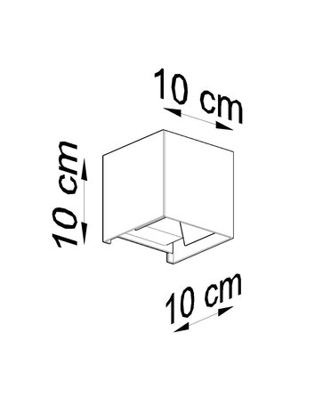 Sollux Lighting Væglampe LUCA sort LED IP54
