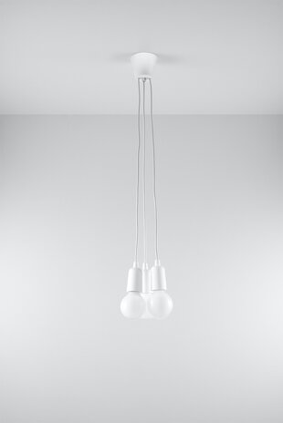 Sollux Lighting Pendellampe DIEGO 3 hvid