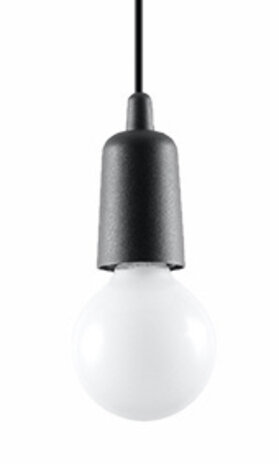 Sollux Lighting Pendellampe DIEGO 1 sort