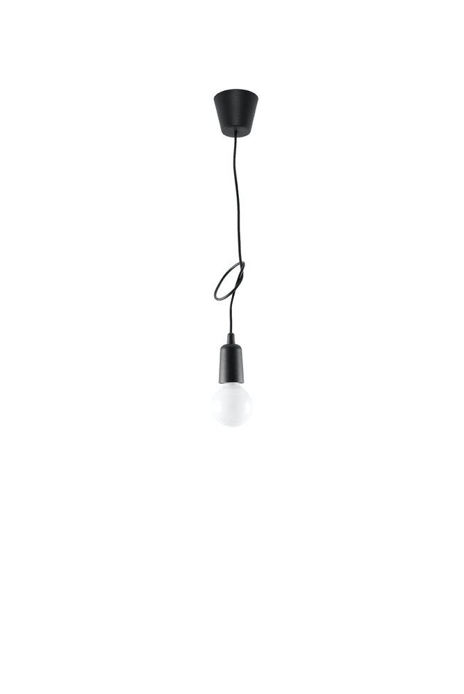 Sollux Lighting Pendellampe DIEGO 1 sort Sollux Lighting Pendellampe DIEGO 1 sort