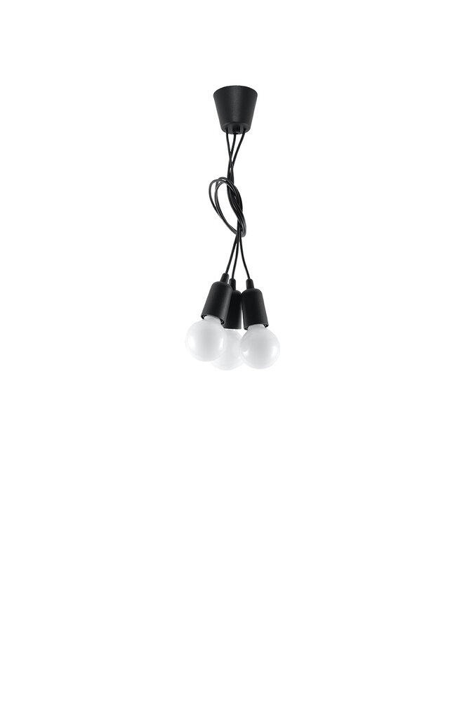 Sollux Lighting Pendellampe DIEGO 3 sort Sollux Lighting Pendellampe DIEGO 3 sort