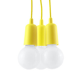 Sollux Lighting Pendellampe DIEGO 3 gul Sollux Lighting Pendellampe DIEGO 3 gul