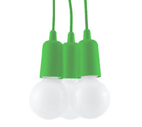 Sollux Lighting Pendellampe DIEGO 3 grøn