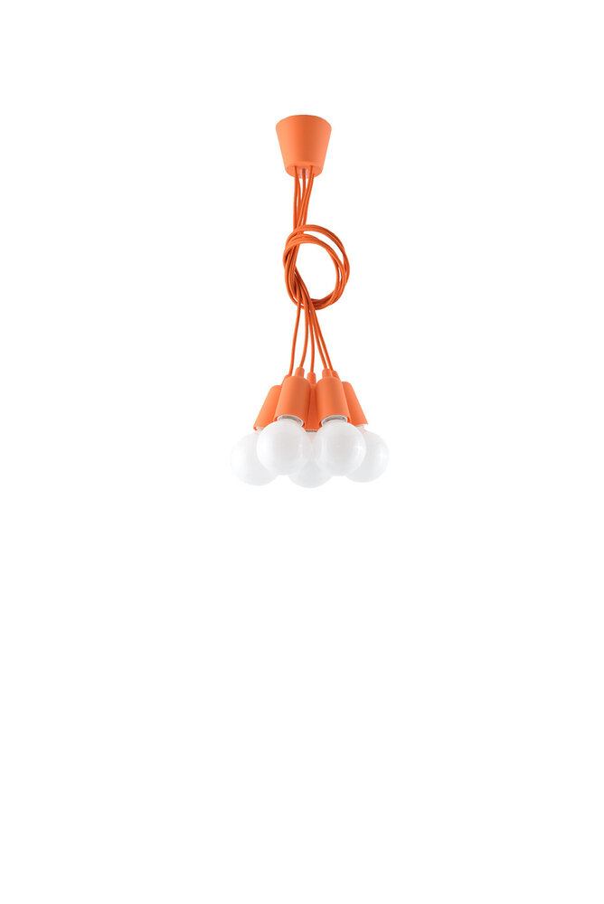 Sollux Lighting Pendellampe DIEGO 5 orange