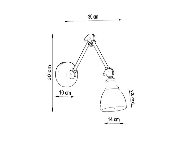Sollux Lighting Væglampe STARK SHADE sort Sollux Lighting Væglampe STARK SHADE sort