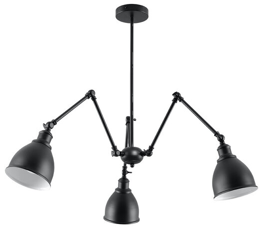 Sollux Lighting Lysekrone STARK SHADE 3 sort Sollux Lighting Lysekrone STARK SHADE 3 sort