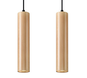Sollux Lighting Pendellampe LINO 2 træ Sollux Lighting Pendellampe LINO 2 træ