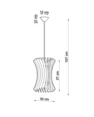 Sollux Lighting Pendellampe ORIANA træ Sollux Lighting Pendellampe ORIANA træ