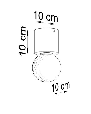 Sollux Lighting Loftsspot SALGADO naturtræ
