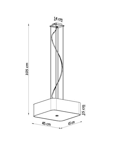 Sollux Lighting Lysekrone LOKKO 45 hvid
