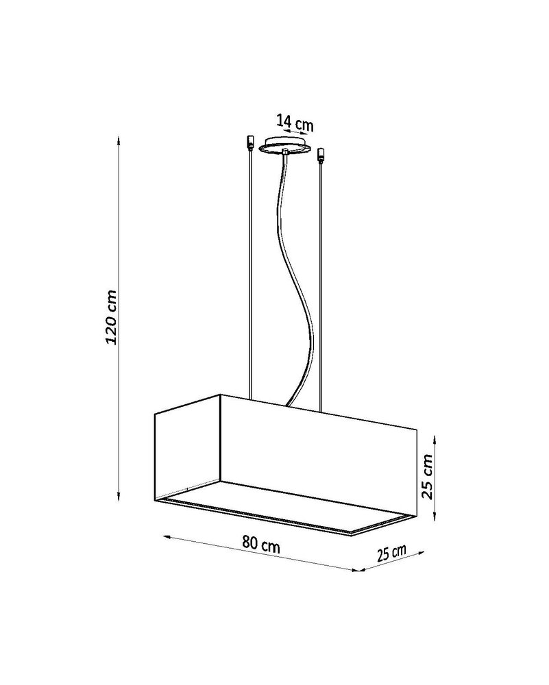 Sollux Lighting Lysekrone SANTA BIS 80 sort