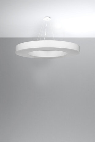 Sollux Lighting Lysekrone SATURNO SLIM 90 hvid Sollux Lighting Lysekrone SATURNO SLIM 90 hvid