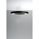 Sollux Lighting Lysekrone SATURNO SLIM 90 sort Sollux Lighting Lysekrone SATURNO SLIM 90 sort
