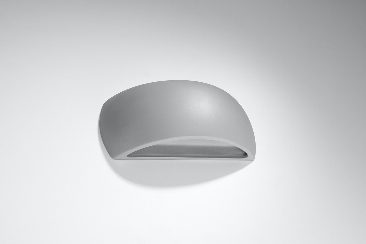 Sollux Lighting Keramisk væglampe PONTIUS grå Sollux Lighting Keramisk væglampe PONTIUS grå