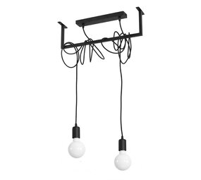 Sollux Lighting Lysekrone SALAMANCA 2 sort Sollux Lighting Lysekrone SALAMANCA 2 sort