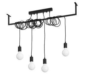 Sollux Lighting Lysekrone SALAMANCA 4 sort Sollux Lighting Lysekrone SALAMANCA 4 sort