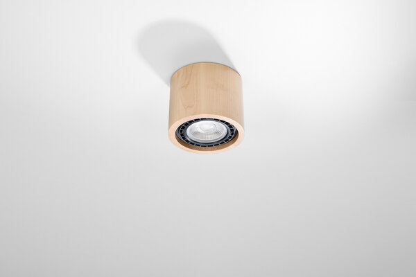 Sollux Lighting Loftspot BASIC 1 naturtræ Sollux Lighting Loftspot BASIC 1 naturtræ