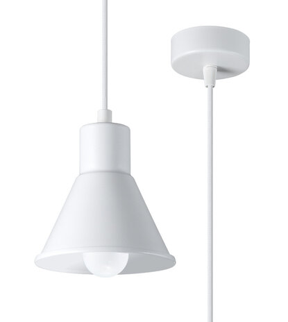 Sollux Lighting Pendellampe TALEJA 1 hvid - E27 Fatning Sollux Lighting Pendellampe TALEJA 1 hvid - E27 Fatning