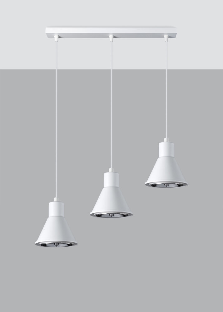 Sollux Lighting Pendellampe TALEJA 3 hvid - GU10 AR111 Fatning Sollux Lighting Pendellampe TALEJA 3 hvid - GU10 AR111 Fatning
