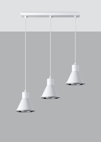 Sollux Lighting Pendellampe TALEJA 3 hvid - GU10 AR111 Fatning Sollux Lighting Pendellampe TALEJA 3 hvid - GU10 AR111 Fatning