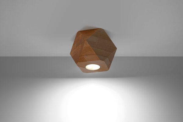 Sollux Lighting Loftsspot Woody 1 naturtræ
