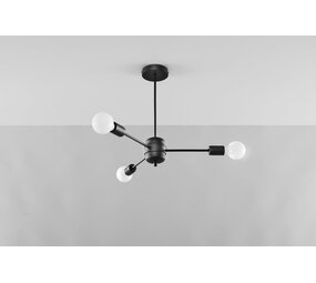 Sollux Lighting Lysekrone LANGO 3 sort Sollux Lighting Lysekrone LANGO 3 sort