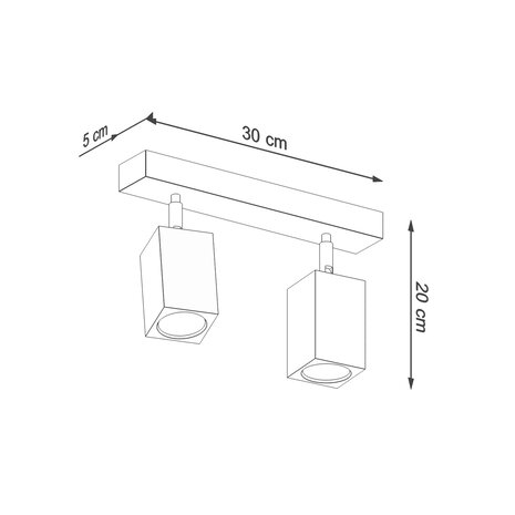 Sollux Lighting Loftspot KEKE 2 eg