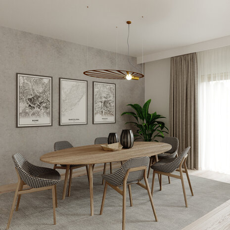 Sollux Lighting Pendellampe LEHDET guld Sollux Lighting Pendellampe LEHDET guld