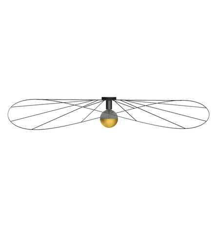 Sollux Lighting Væglampe / Loftspot ESKOLA 140 sort