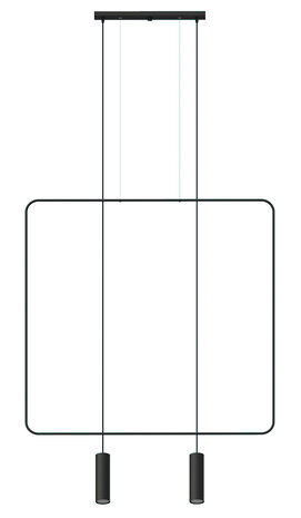 Sollux Lighting Pendellampe RANA 2 sort Sollux Lighting Pendellampe RANA 2 sort