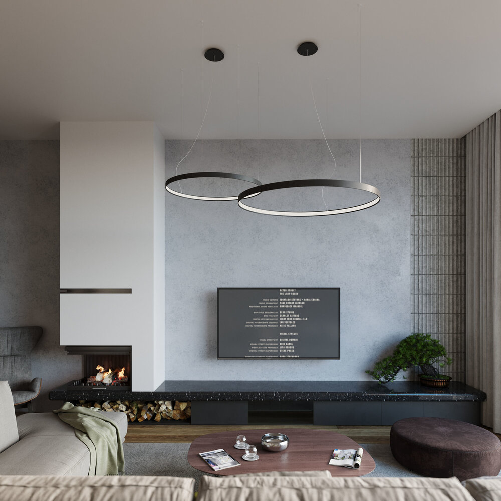 Sollux Lighting Lysekrone RIO 55 sort 3000K Sollux Lighting Lysekrone RIO 55 sort 3000K