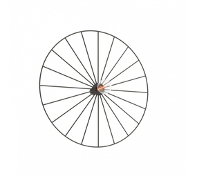 Sollux Lighting Væglampe / Loftspot SIRKEL 45 sort