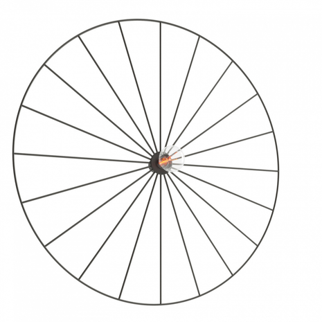 Sollux Lighting Væglampe / Loftspot SIRKEL 60 sort
