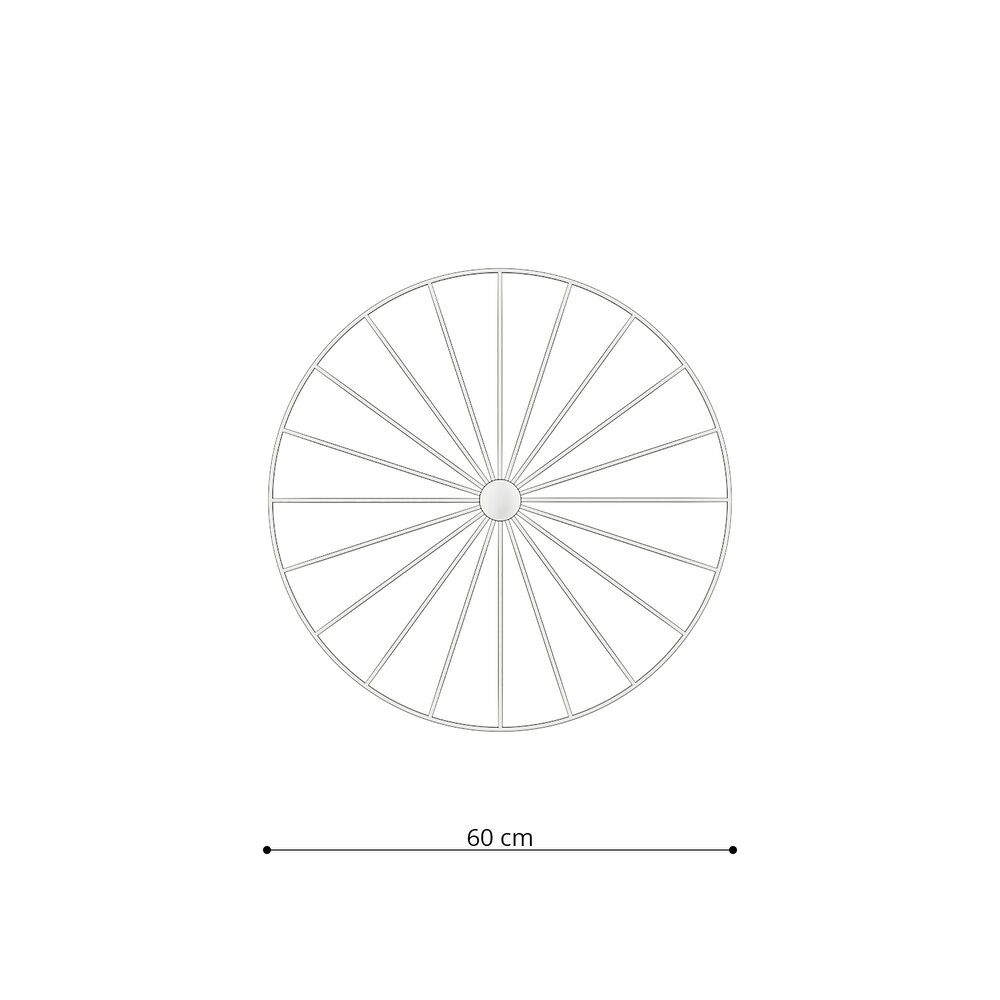 Sollux Lighting Væglampe / Loftspot SIRKEL 60 sort