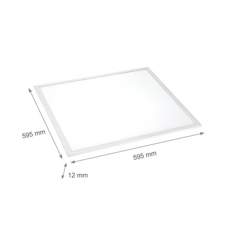 LED-panel 60x60cm IP44 - 45W 100lm p/w - 4000K - 5 års garanti LED-panel 60x60cm IP44 - 45W 100lm p/w - 4000K - 5 års garanti