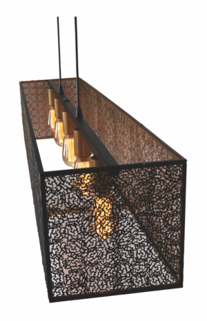 Freelight Pendellampe Avola 5-pære Sort/Guld Freelight Pendellampe Avola 5-pære Sort/Guld