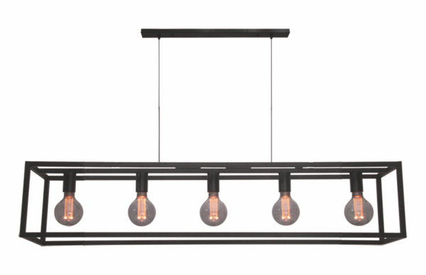 Freelight Pendellampe Esteso 5-light Sort Freelight Pendellampe Esteso 5-light Sort