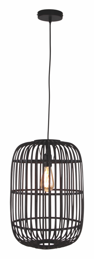 Freelight Pendellampe Treccia 1-fatning Sort / Skærm Rotan Sort Freelight Pendellampe Treccia 1-fatning Sort / Skærm Rotan Sort