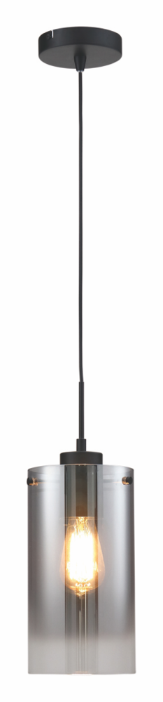 Freelight Pendellampe Ventotto 1-fatning Sort / Røget Glas Freelight Pendellampe Ventotto 1-fatning Sort / Røget Glas