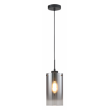 Freelight Pendellampe Ventotto 1-fatning Sort / Røget Glas